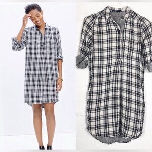 VGUC- Madewell ‘Latitude’ Cotton Gauze Popover Shirtdress w/POCKETS🤗